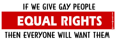 Equal Rights for Gays Sticker