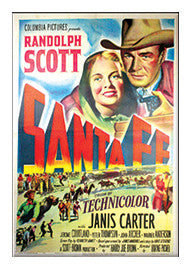 Vintage Santa Fe Movie Poster Magnet
