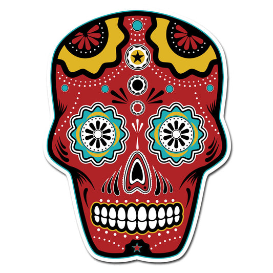 Sugar Skull Full Color - Vinyl Sticker