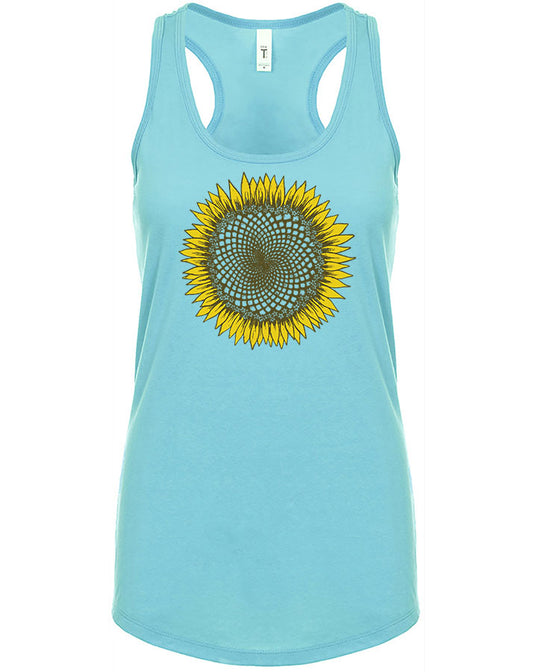 LTT-166 Sunflower Fibonacci Women's Tank Top