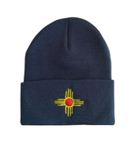 HAT-112 License Plate Zia Embroidered Beanie