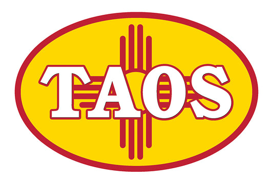 Taos New Mexico Vinyl Bumper Sticker 