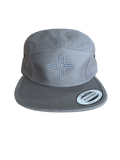 Camper 5 Panel - Embroidered Zia Hat - Grey