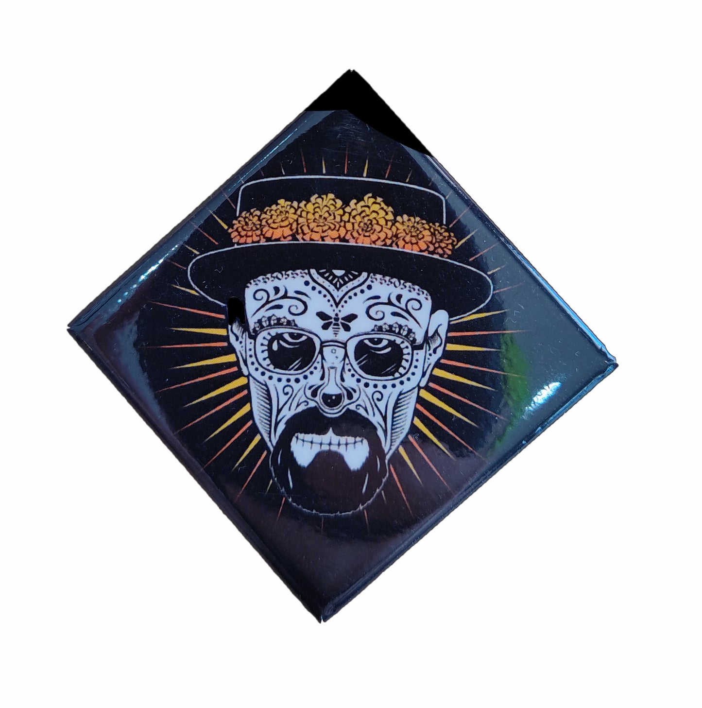 Heisenberg Sugar Skull - Pin Back Button