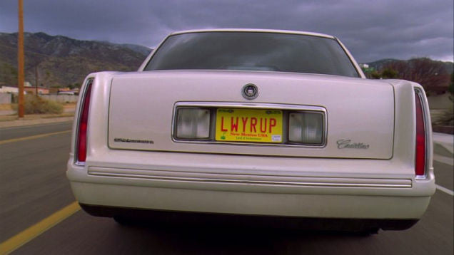 Breaking Bad - LWYRUP - Metal Vanity Plate