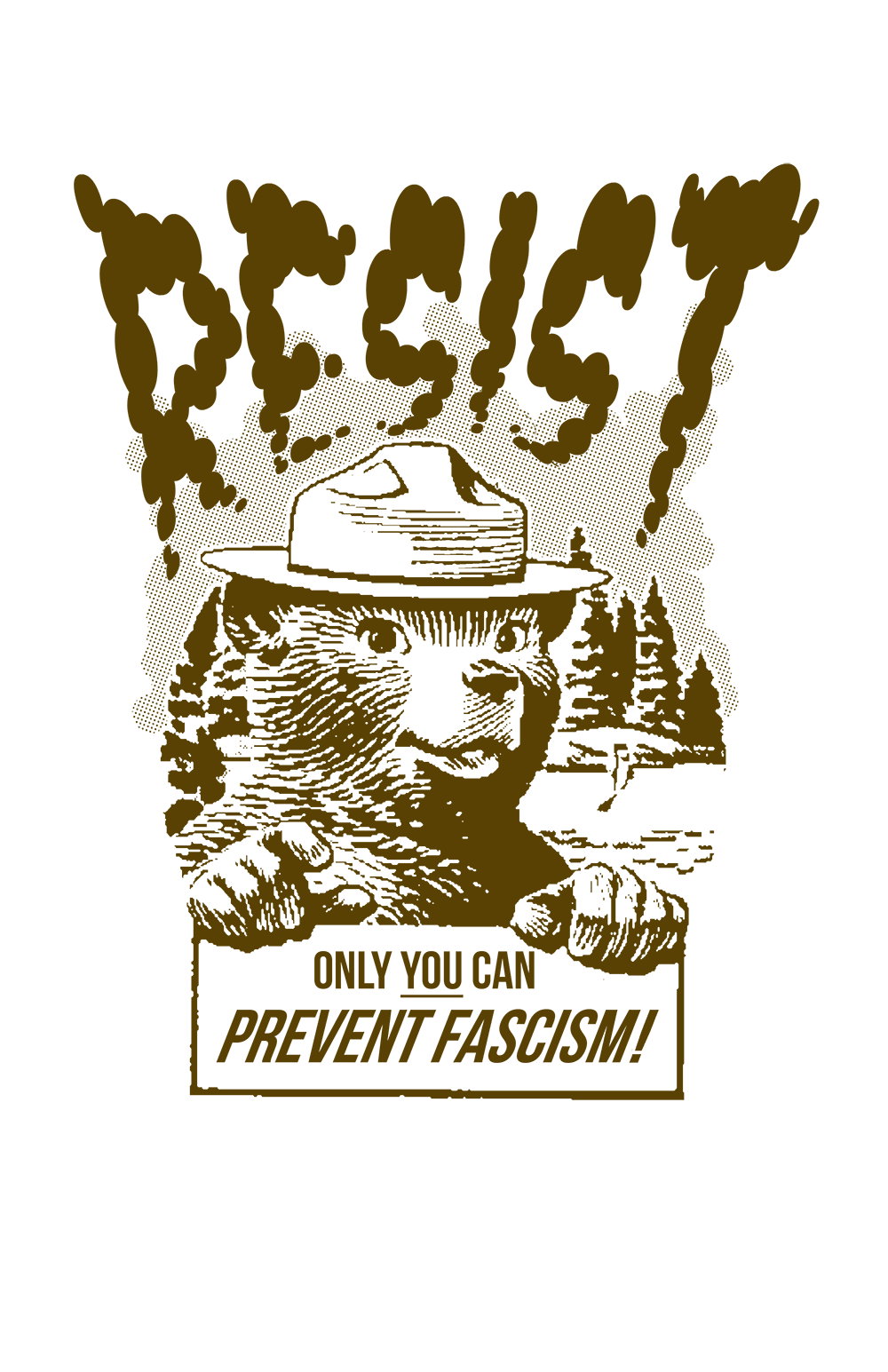 Resist Fascism Smokey the Bear | Mug | MU-8035