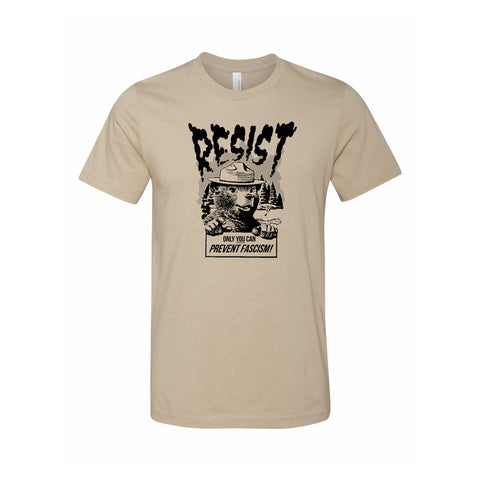 Smokey Bear Resist Fascism T-Shirt